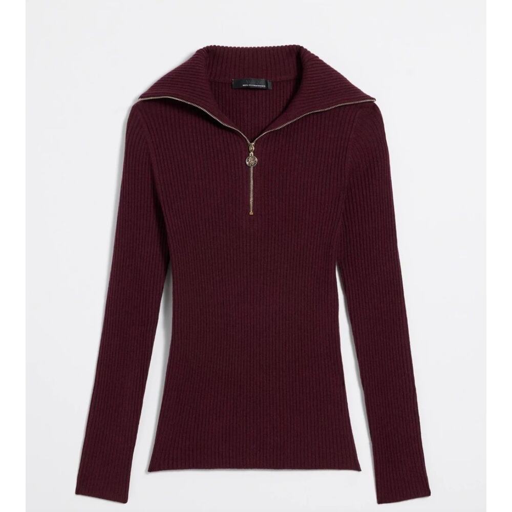 White House Black Market Rib Half Zip Pullover, Size XS